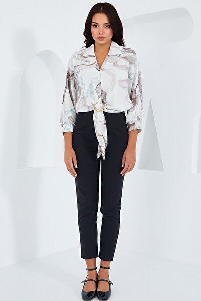 Hiccup BDART Помпам с детайлен десен къса риза