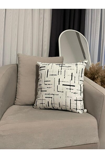 nissahome Geometrik Desen Dijital Baskı Kırlent Kılıfı