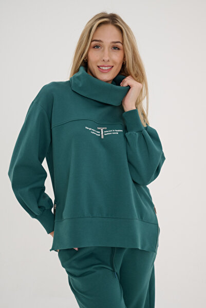 Sogo Petrol Yeşili TAM BALIKÇI TAŞLI İKİLİ TAKIM