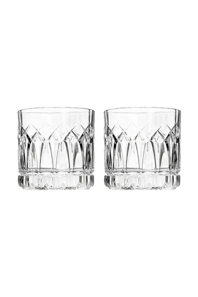 OCEAN By Styli طقم أكواب Traze PST Double Rock من قطعتين، 350 مل