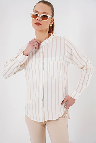 Hiccup BDART Μακρυμάνικο ριγέ πουκάμισο με τσέπες και κουμπιά