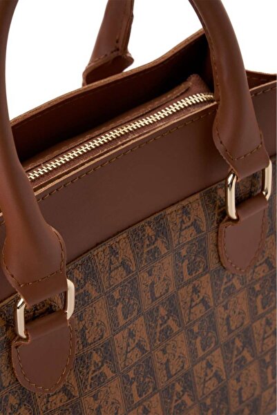 Lucky Bees Desenli Kadın El ve Omuz Çantası