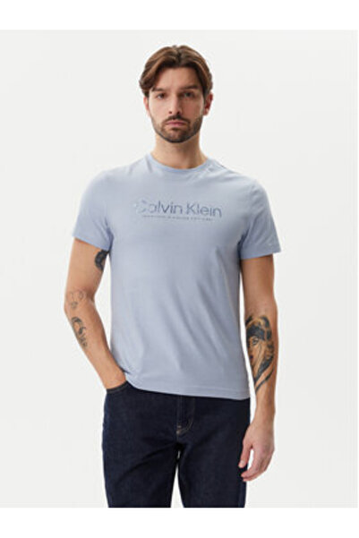 Calvin Klein Ανδρικό T-Shirt K10K114162 Ανοιχτό Μπλε
