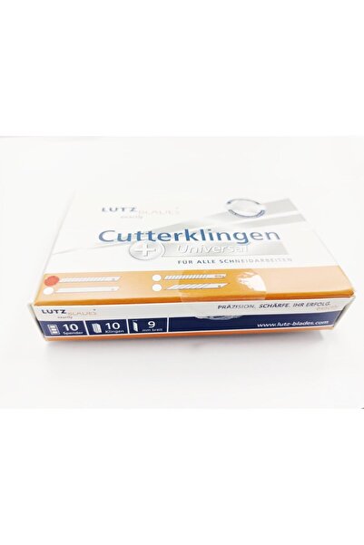 LUTZ BLADES S00177 – Snap-Off Cutter Blade (Small), Rectangular – 100 PCS – Stainless or Carbon Steel –