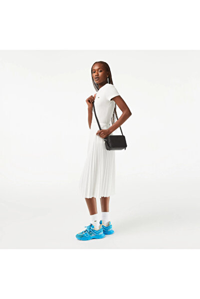 Lacoste Chantaco Kadın Deri Siyah Postacı Çantası