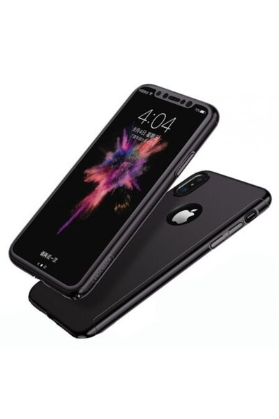 Joyroom Apple iPhone X Full Cover 360 Case Black