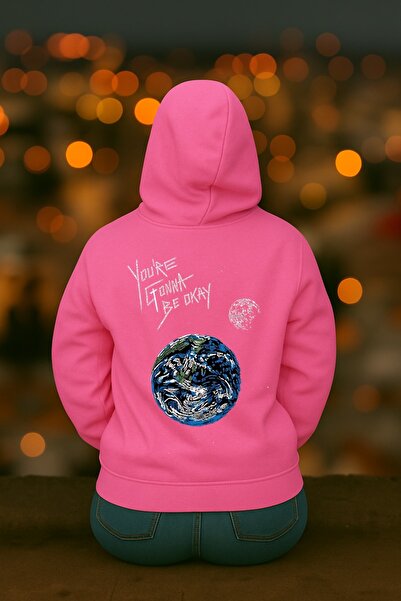 OSCAR WILDE Світшот з капюшоном Oversize з принтом, 3 нитки, 100% бавовна