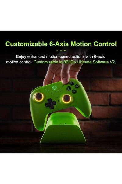 8Bitdo Ultimate 2 Kablosuz Oyun Kolu Windows & Android Uyumlu Hall Effect 2.4G Controller