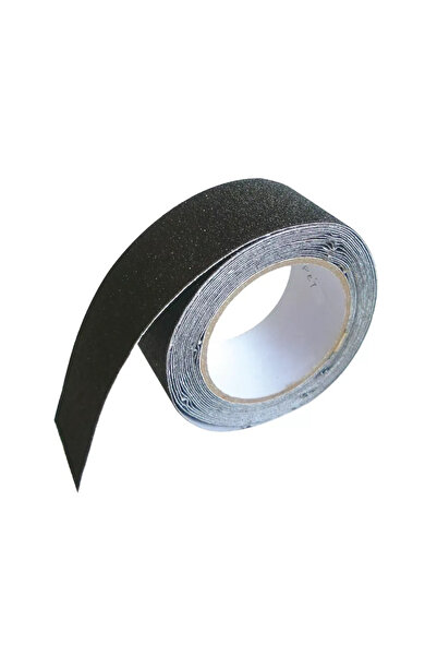 CARBOY Bandă antiderapantă, granule abrazive, autoadezivă, 5m, neagră