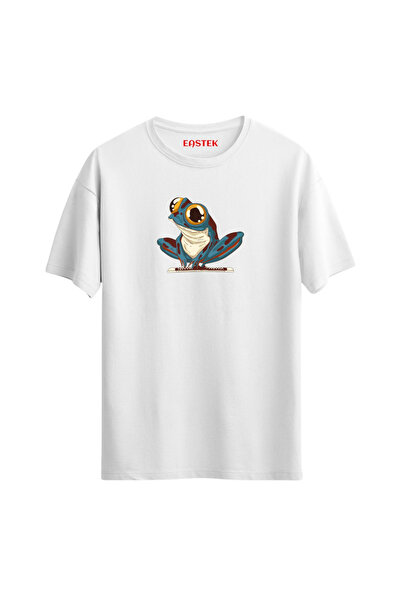 Açık Garaj تي شيرت مطبوع عليه ضفدع فني، تي شيرت رجالي، تي شيرت نسائي، تي شيرت...