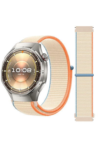 Sneezy Huawei Watch GT6 Pro 46mm İle Uyumlu Ayarlanabilir Cırt Cırtlı Yumuşak...