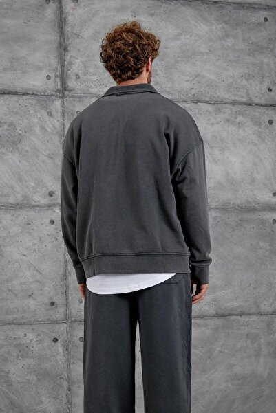 NOMARC Smoked Nmrc Pocket Detailed Washable Oversize Suit