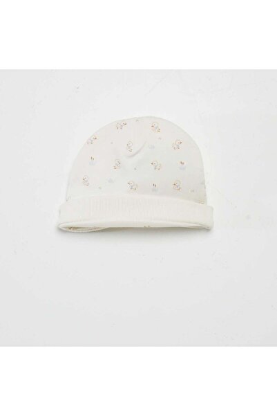 KIABI Body + bottoms with feet + beanie set WHITE