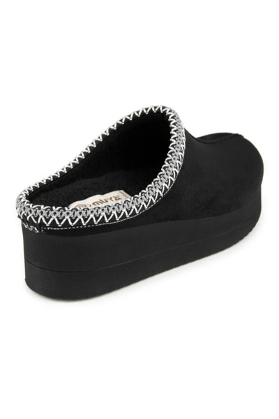 Muya Kuwala Kadın Siyah Platform Terlik