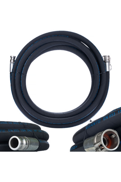 Rosfix Furtun Tencuitor DN25 20M | Presiune 40 Bar | Cu Racorduri Camlock