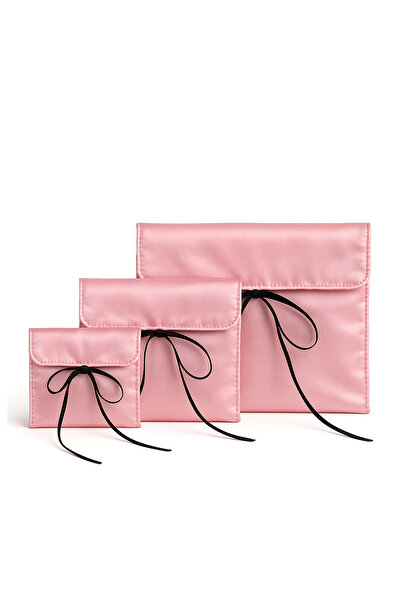 LOLLY PONY 3'lü Saten Kurdeleli Saklama Kesesi