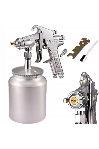 Rosfix Pistol Vopsit Presiune Înaltă 2mm 1L | Duza Oțel, 3 Reg. Jet, 70 PSI