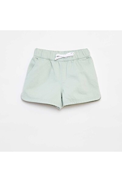 KIABI Twill shorts with elasticated waist BLUE