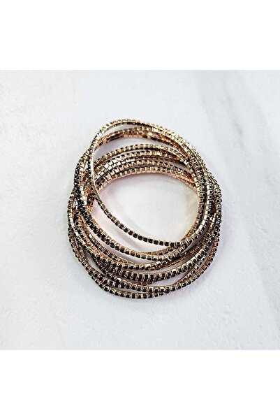 FashionForYou With Sparks elastic bracelet set, with handcrafted crystals, BlackGold