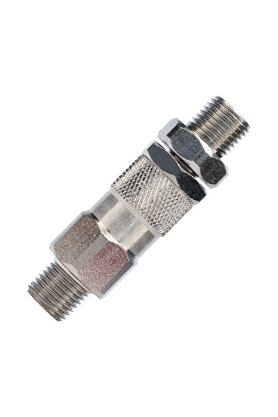 Rosfix Racord Rotativ 1/4" GZ–GZ | Inox 400 Bar | Compatibil cu pistol de vopsit