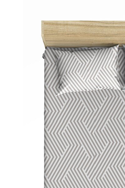 makiteks 100% Cotton 57 Thread Ranforce Elastic Sheet Set 100x200, 1 Piece 50x70 Pillow Case, Fitted