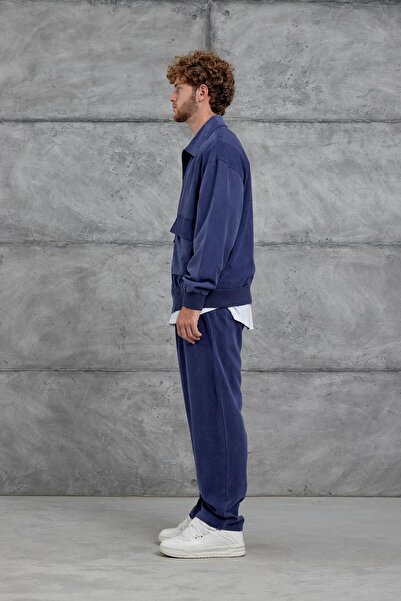 NOMARC Navy Blue 251 Modal Fabric Oversize Suit