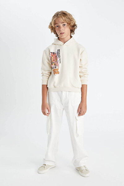 DeFacto Ecru Boy's Sweatshirt C9824A8/Er103