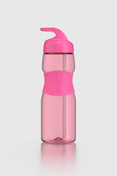 Renga Moly Silicone Detailed 730 ml Tritan Flask with Straw 912116 Fuchsia