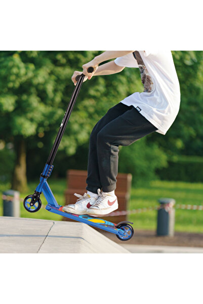 MalPlay Trotineta de cascadorii Malplay, ideala pentru Freestyle si mers in parc, cu maner T-Bar intarit, ru