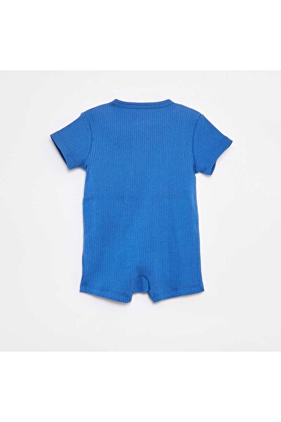 KIABI A lightweight zip-up sleepsuit with short sleeves BLUE