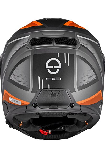 Schuberth S3 STORM ORANGE KAPALI MOTOSİKLET KASKI