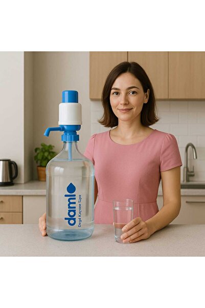 Damla Cam damacana 15 Lt ( paşabahçe )+ pompa