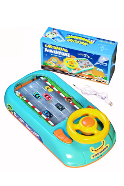 AVEO Masina Tip Simulator Pentru Copii Cu Volan, Realistica, Curse de masini, Pilot, Butoane Intuitive