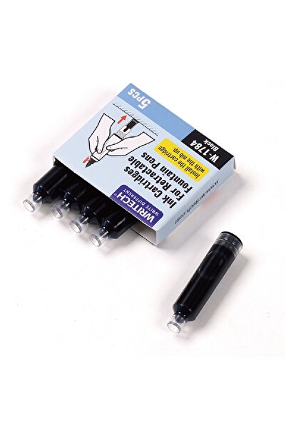 Writech Set 5 patroane cerneala pentru stilou retractabil albastru