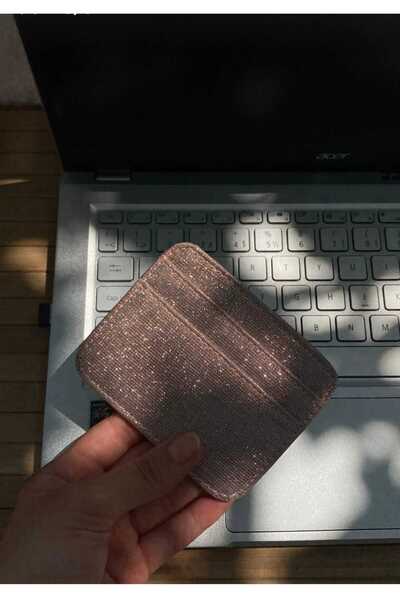 mirakuş Glittery Pink Women's Card Holder