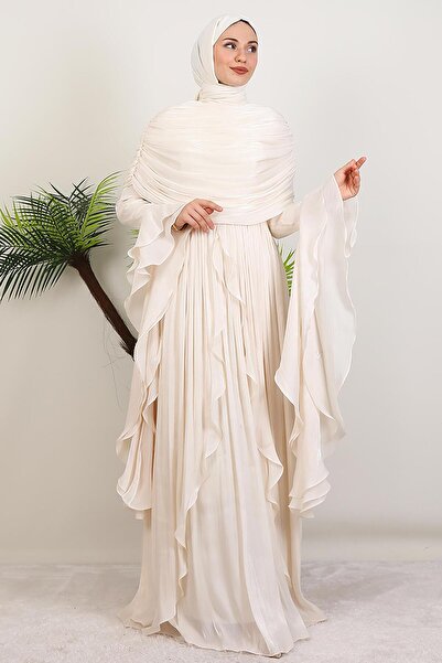 giz astore Ebru Yoryo Abiye Krem