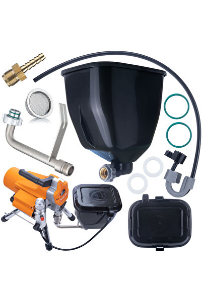 Rosfix Rezervor Vopsea 6L cu Capac și Filtru | Compatibil cu Graco GX-FF, ST-Max