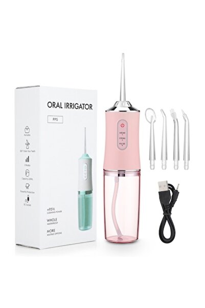 OEM Oral Irrigator, ABS, 3.5 W, 1200 mAh, 220 ml, White/Pink