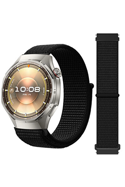 Sneezy Huawei Watch GT6 Pro 46mm İle Uyumlu Ayarlanabilir Cırt Cırtlı Yumuşak...