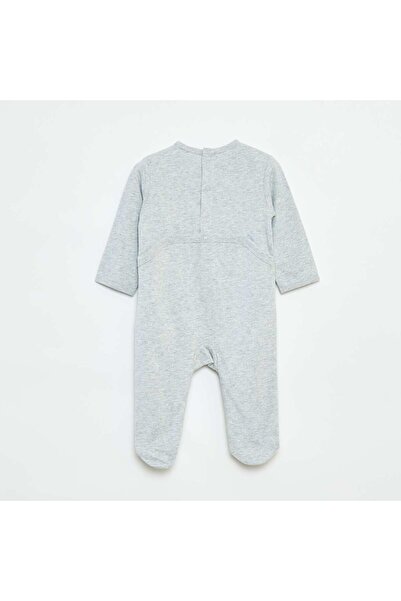 KIABI Fox sleepsuit with press-stud fastening at the back GREY