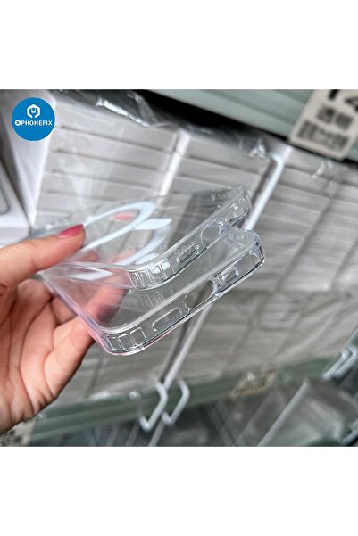 Generic Ultra Hybrid Case For iPhone 8-15 promax Classic Magnetic Case Transparent