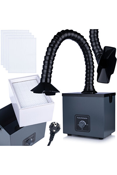 Rosfix Extractor Fum SR80 – 80W | 160 m³/h | Filtrare 99,97% | Tub 0,75 m