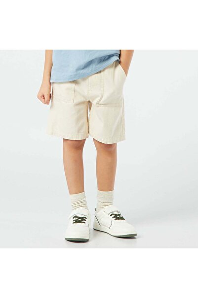 KIABI Twill Bermuda shorts WHITE