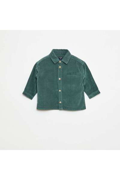 KIABI Corduroy Shirt GREEN