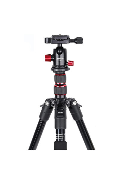 zomei Trepied si monopod 3 in 1 din aluminiu, 40 - 138 cm, cap cu bila, sistem Quick Release, holder telef