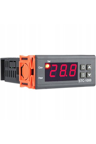 Rosfix Digital Thermostat STC-1000 | 230V, 1M Probe, -50°C–110°C, Red LED