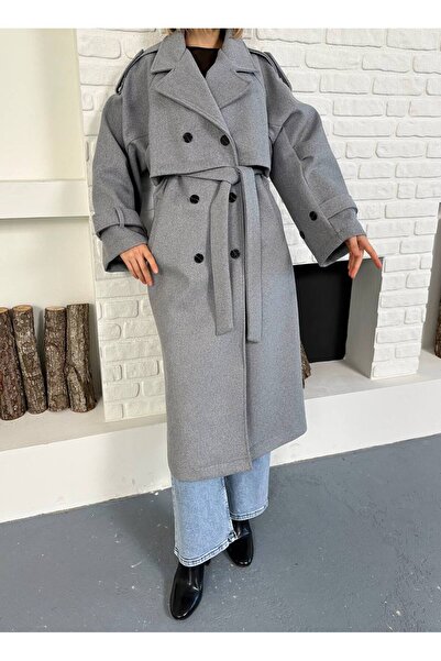 nefes butik giyim Kaşe trençkot