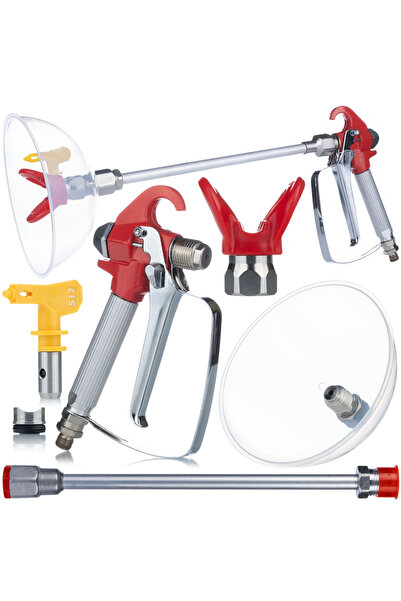 Rosfix Set Pistol Vopsit + Lanca 30cm + Duza 517 | Compatibil cu Graco, Wagner