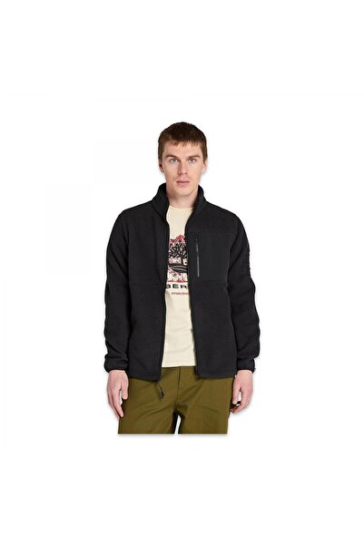 Timberland Tb0A6Hkf Μαύρο ανδρικό παλτό από φλις υψηλής πυκνότητας