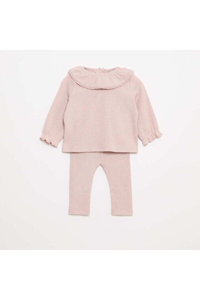 KIABI طقم تيشيرت وسروال ضيق - قطعتان، لون بنفسجي